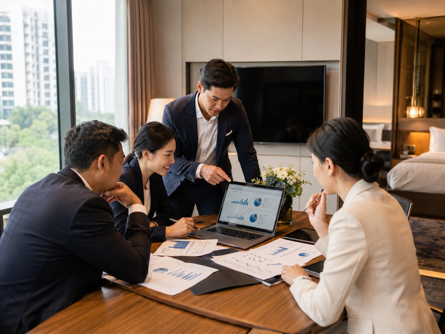 Tư vấn bán hàng cho khách sạn/resort: Giải pháp tăng doanh thu bền vững cùng Kans Hospitality 2 Đội ngũ quản lý cùng chuyên gia phân tích dữ liệu để xây dựng kế hoạch bán hàng hiệu quả cho cơ sở lưu trú