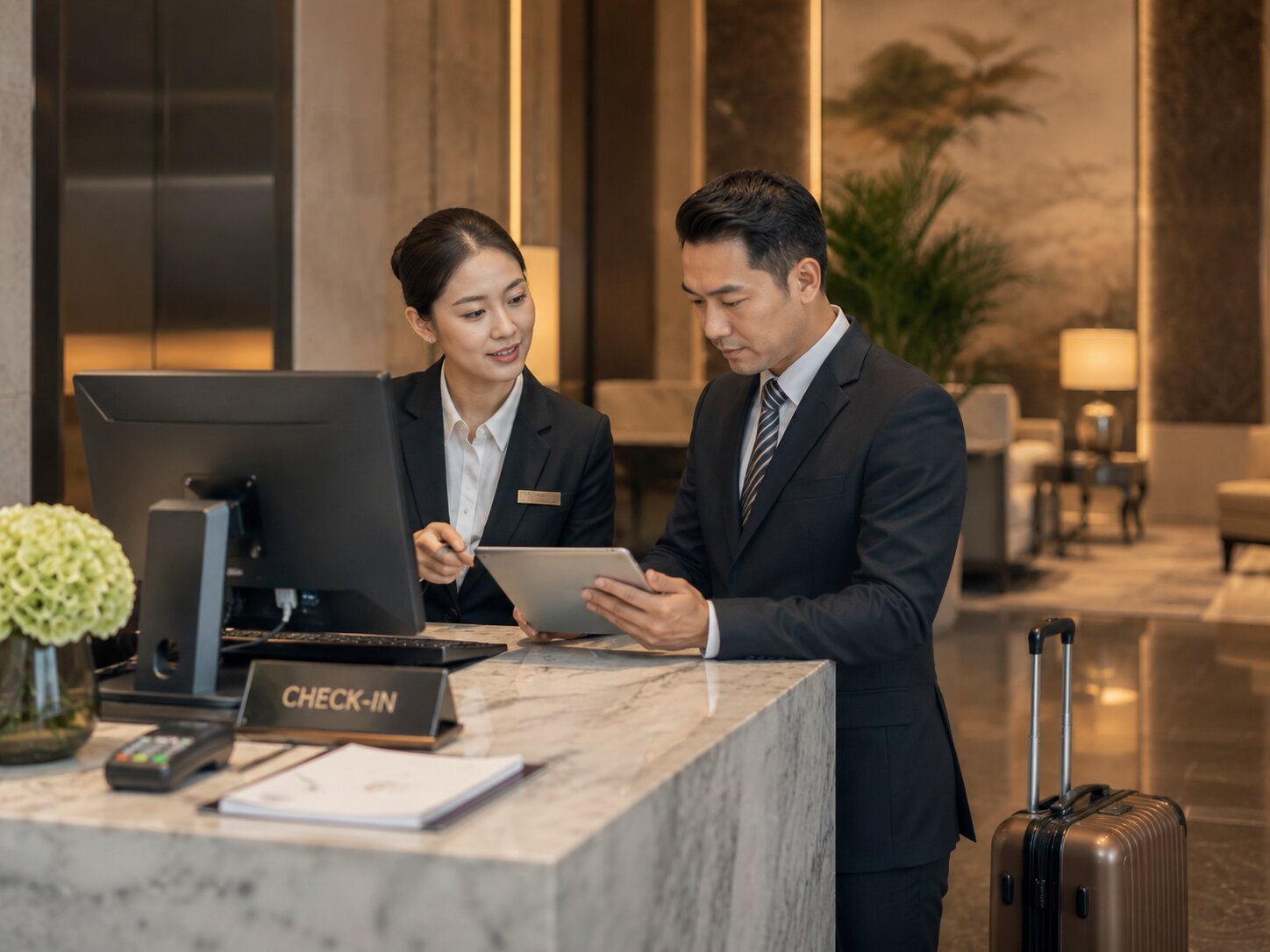 Tư vấn hệ thống kế toán khách sạn chuyên nghiệp, chuẩn hóa quản trị tài chính 3 Sự phối hợp giữa lễ tân và bộ phận kế toán giúp đồng bộ dữ liệu đặt phòng, thanh toán và công nợ