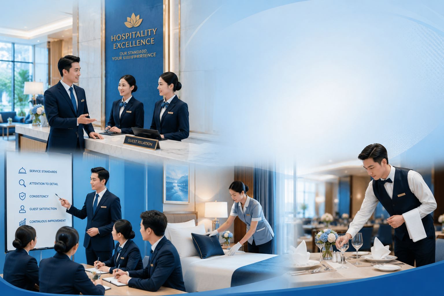 Kans Hospitality Cung Cấp Dịch Vụ Vận Hành Khách Sạn/Resort Chuyên Nghiệp Nhất 2026 7 Đảm bảo chất lượng dịch vụ đồng nhất theo tiêu chuẩn hospitality hiện đại