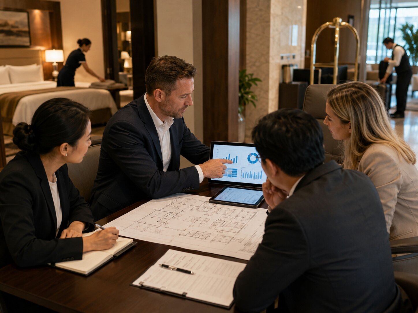 Giải pháp tư vấn vận hành khách sạn chuyên nghiệp cho chủ đầu tư 2 Quy trình tư vấn hiệu quả cần kết hợp khảo sát, phân tích dữ liệu và triển khai thực tế