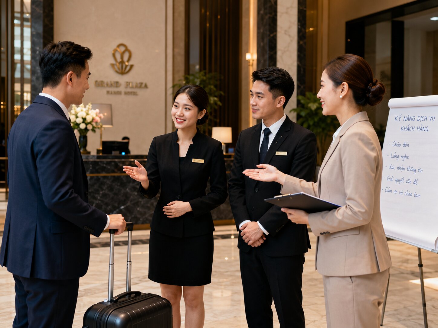 Tư vấn đào tạo nhân sự khách sạn cùng Kans Hospitality: Giải pháp xây dựng đội ngũ vận hành chuyên nghiệp 6 Đào tạo đội ngũ nhân sự nhà hàng, tiệc và dịch vụ nội bộ theo tiêu chuẩn chuyên nghiệp