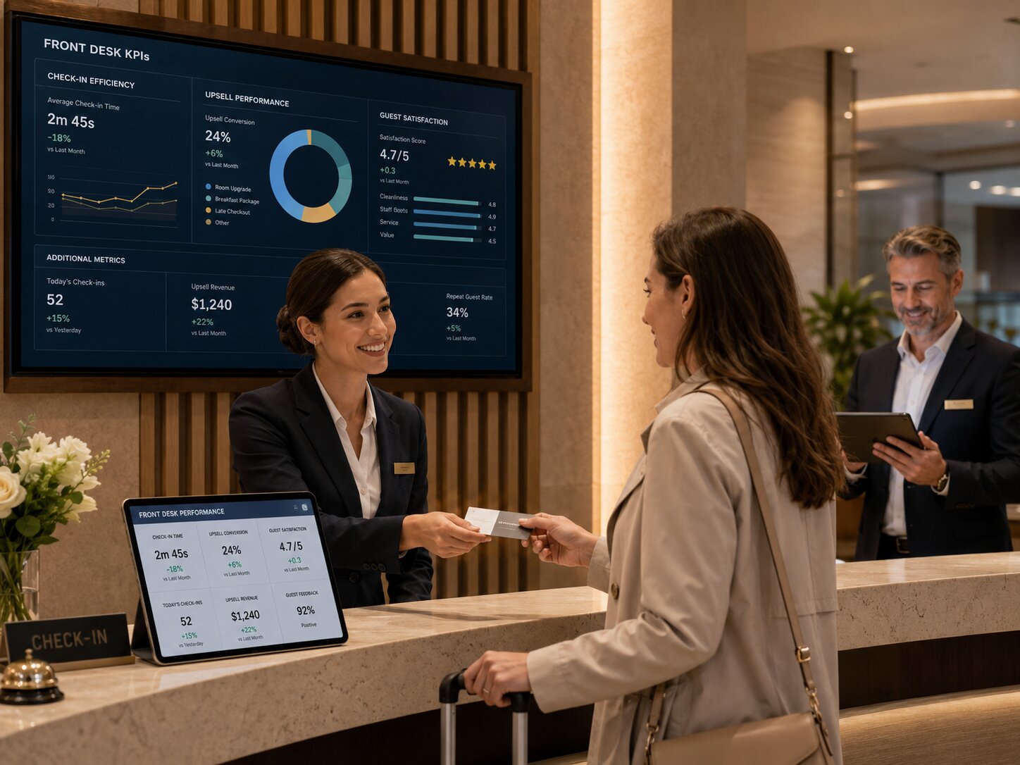 Tư vấn hệ thống KPIs khách sạn: Giải pháp quản trị doanh thu, nhân sự và vận hành hiệu quả 7 Khi dịch vụ hợp tác vận hành được kết nối với hệ thống KPIs, khách sạn có thể theo dõi tiến độ cải thiện bằng dữ liệu cụ thể