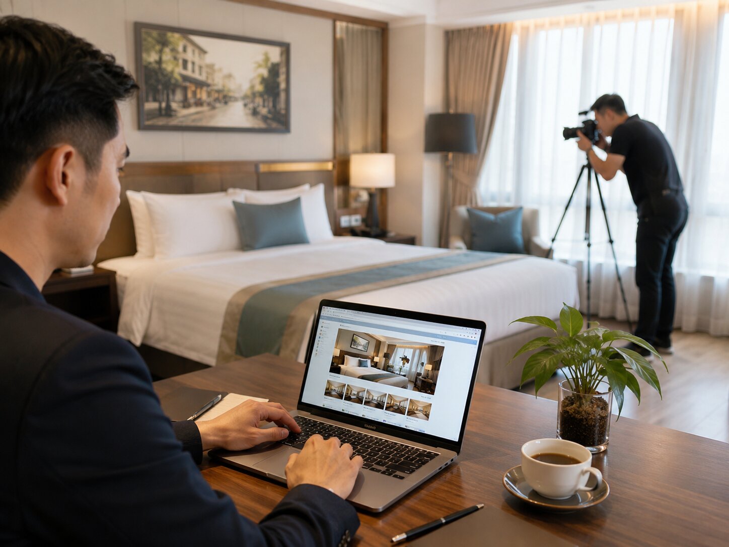 Dịch vụ Tư vấn OTA khách sạn chuyên sâu giúp tăng doanh thu bền vững cùng Kans Hospitality 6 Hình ảnh phòng chuyên nghiệp giúp khách sạn nổi bật hơn trên OTA và tạo ấn tượng tốt với khách hàng ngay từ lần xem đầu tiên