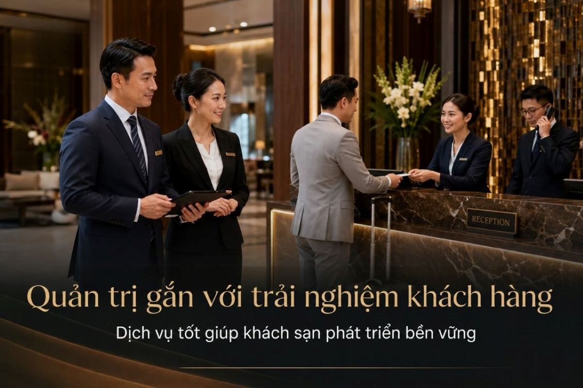 Kans Hospitality - Đơn Vị Tư Vấn Vận Hành Khách Sạn Chuyên Nghiệp 2 Quản trị hiệu quả kết hợp trải nghiệm tốt giúp khách sạn phát triển bền vững