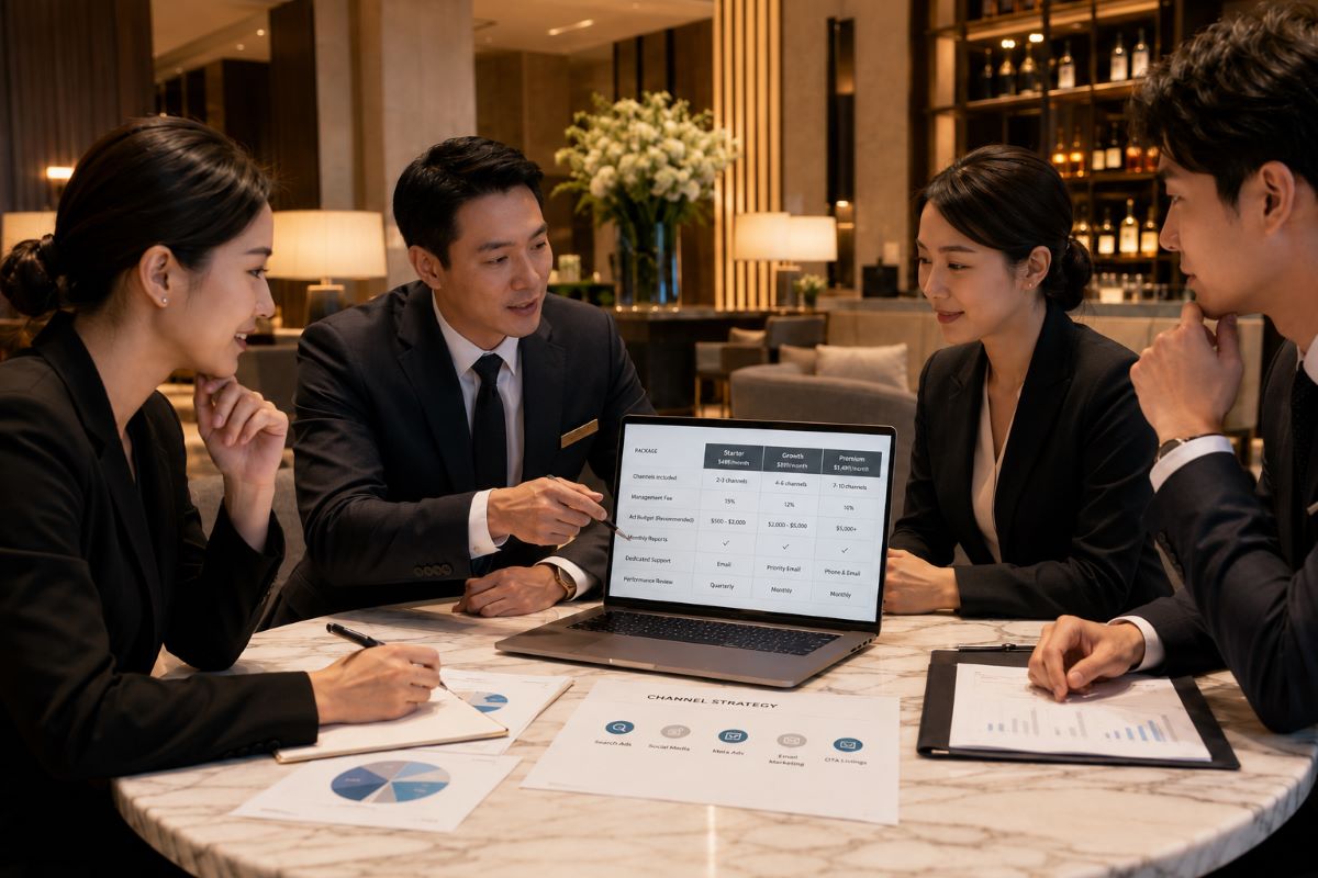 Dịch Vụ Tư Vấn Kênh Quảng Cáo Khách Sạn Hiệu Quả Cho Chủ Đầu Tư 8 Hợp tác vận hành giúp quảng cáo khách sạn được tối ưu liên tục