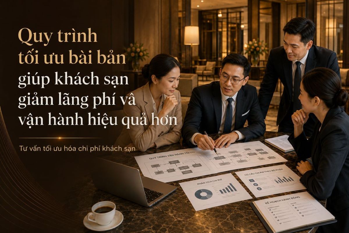 Tối Ưu Hóa Chi Phí Khách Sạn Cùng Kans Hospitality 3 Quy trình bài bản giúp khách sạn giảm lãng phí và vận hành hiệu quả hơn