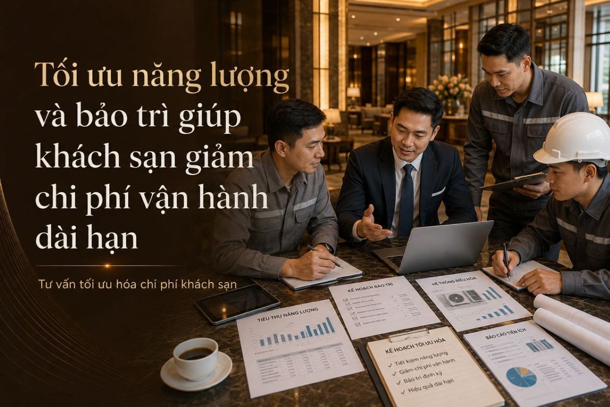 Tối Ưu Hóa Chi Phí Khách Sạn Cùng Kans Hospitality 9 Tối ưu năng lượng và bảo trì giúp khách sạn giảm chi phí vận hành dài hạn