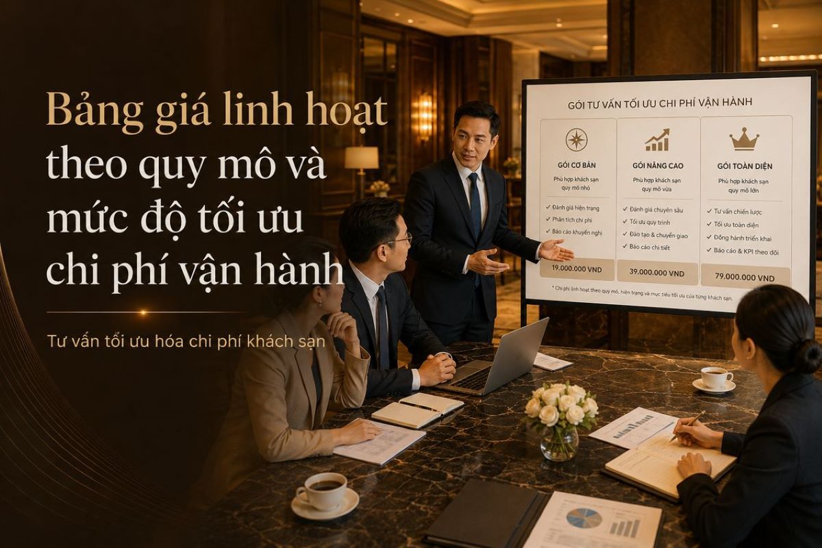 Tối Ưu Hóa Chi Phí Khách Sạn Cùng Kans Hospitality 7 Bảng giá linh hoạt theo quy mô và mức độ tối ưu chi phí vận hành