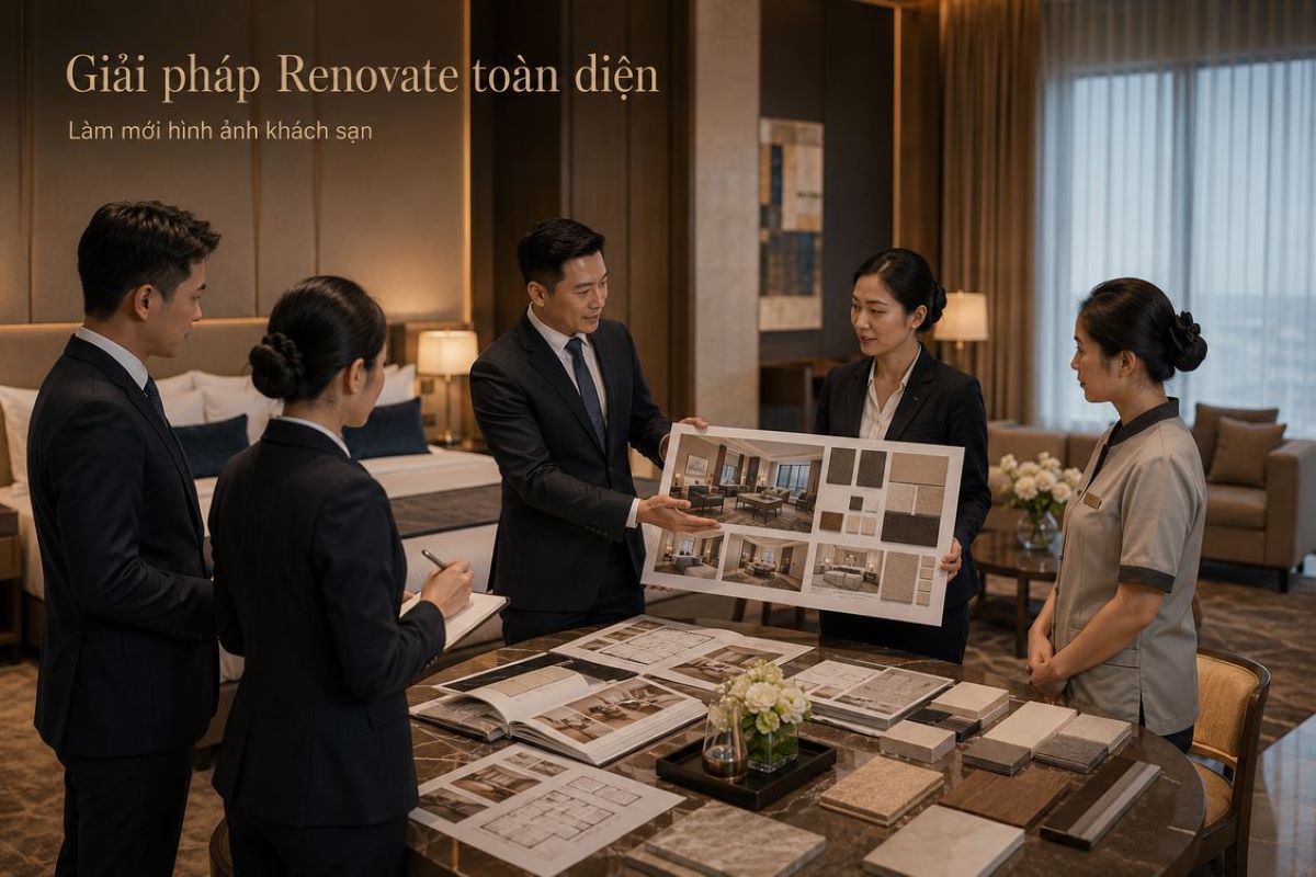 Trải Nghiệm Dịch Vụ Tư Vấn Renovate Khách Sạn Chuẩn Từ Kans Hospitality 5 Giải pháp renovate toàn diện giúp khách sạn tăng sức cạnh tranh