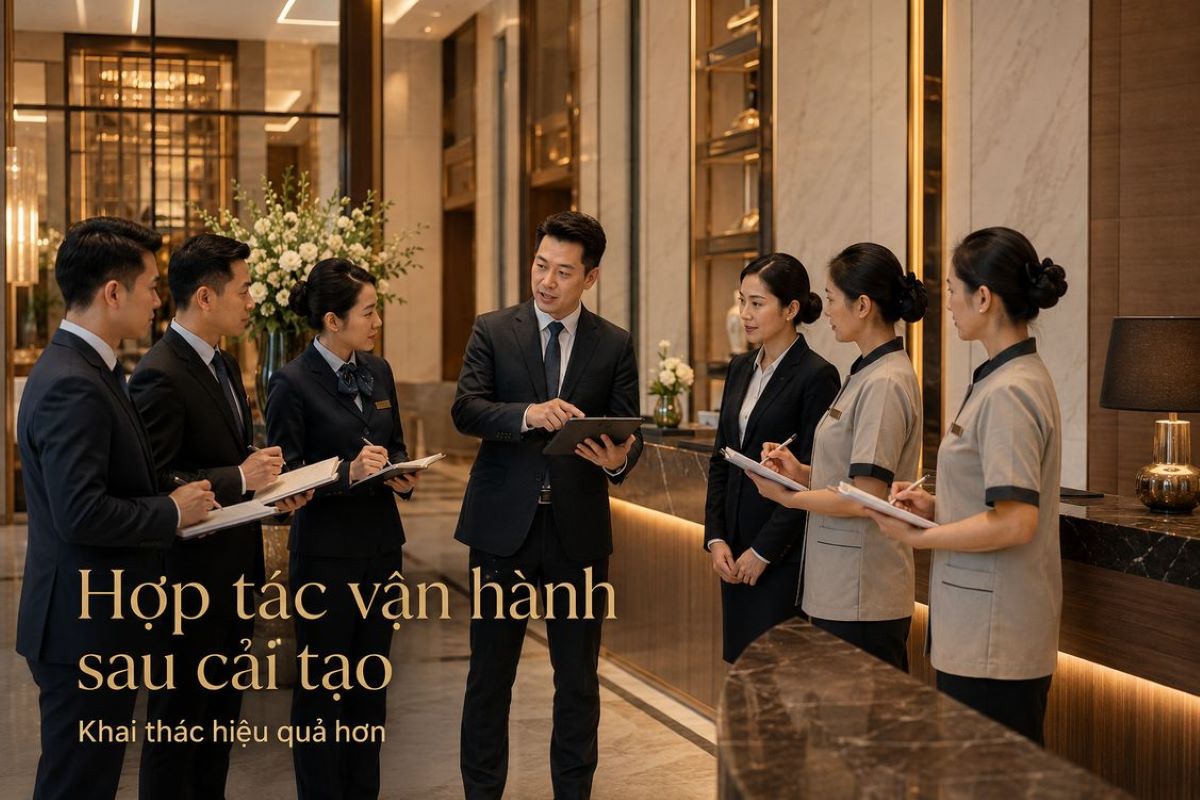 Trải Nghiệm Dịch Vụ Tư Vấn Renovate Khách Sạn Chuẩn Từ Kans Hospitality 8 Hợp tác vận hành giúp khách sạn khai thác hiệu quả sau khi cải tạo