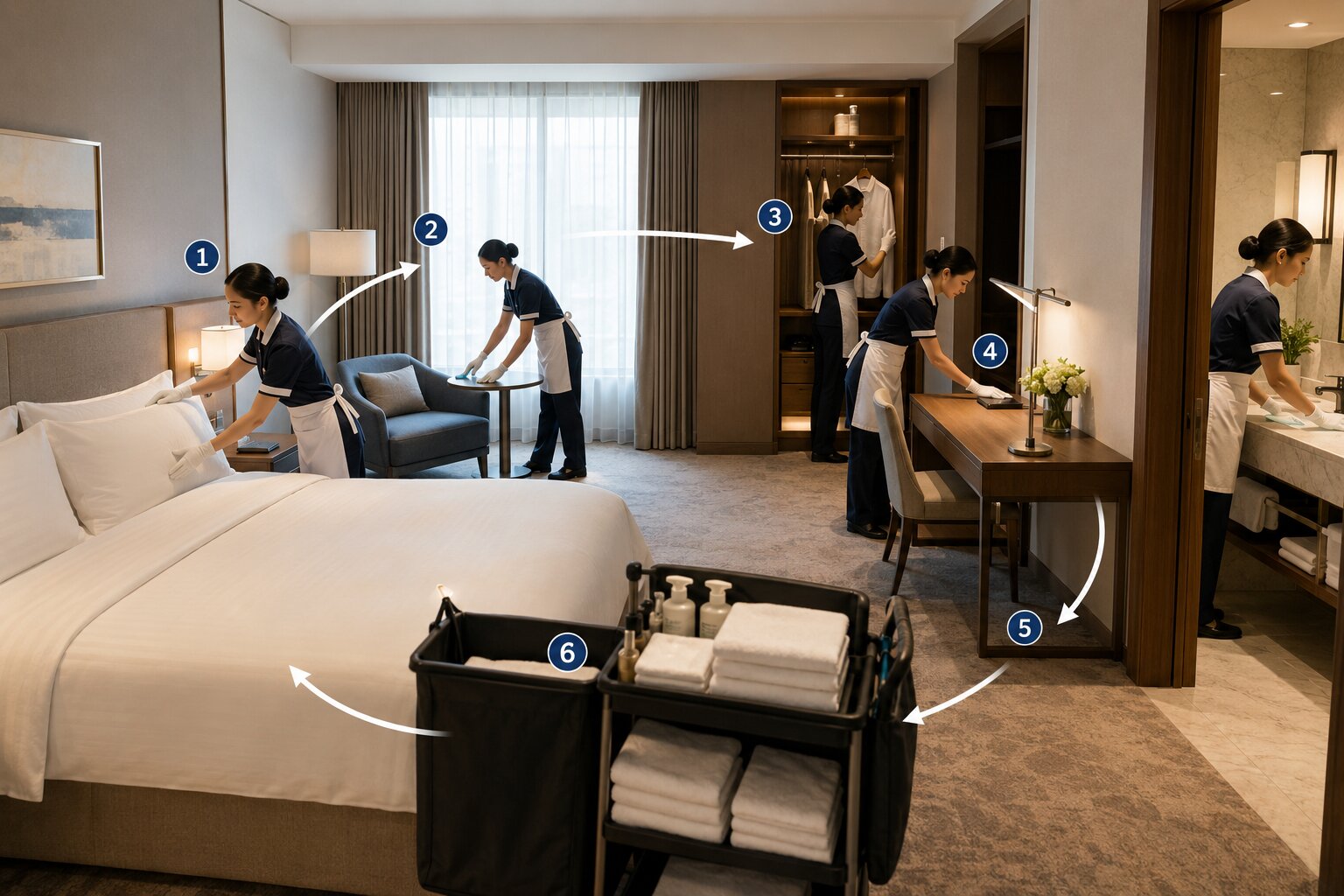 Tối ưu hóa Housekeeping Checklist để nâng cao hiệu quả vận hành khách sạn 2 Quy trình 360 độ giúp làm sạch khoa học, hạn chế bỏ sót và rút ngắn thao tác | Tối ưu hóa Housekeeping Checklist
