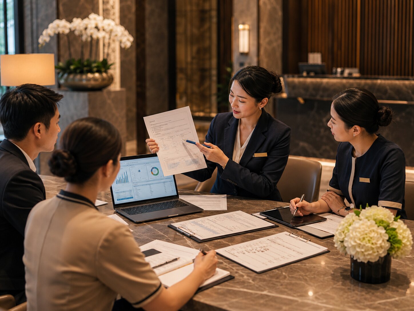 Quy trình checkin - checkout khách sạn chuẩn quốc tế: Nền tảng tạo trải nghiệm chuyên nghiệp và tối ưu vận hành 6 Chuẩn hóa SOP giúp quy trình checkin - checkout khách sạn trở nên hiệu quả và phù hợp hơn