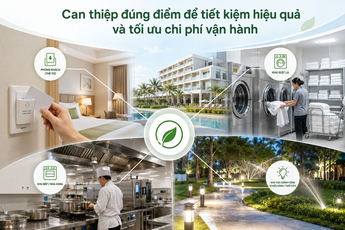 Tối Ưu Hóa Định Mức Điện Nước Khách Sạn Hiệu Quả Cùng Kans Hospitality 5 Can thiệp đúng điểm để tiết kiệm hiệu quả và tối ưu chi phí vận hành
