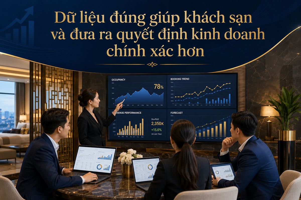 Tối ưu doanh thu khách sạn hiệu quả cùng Kans Hospitality 1 Dữ liệu đúng giúp khách sạn và đưa ra quyết định kinh doanh chính xác hơn