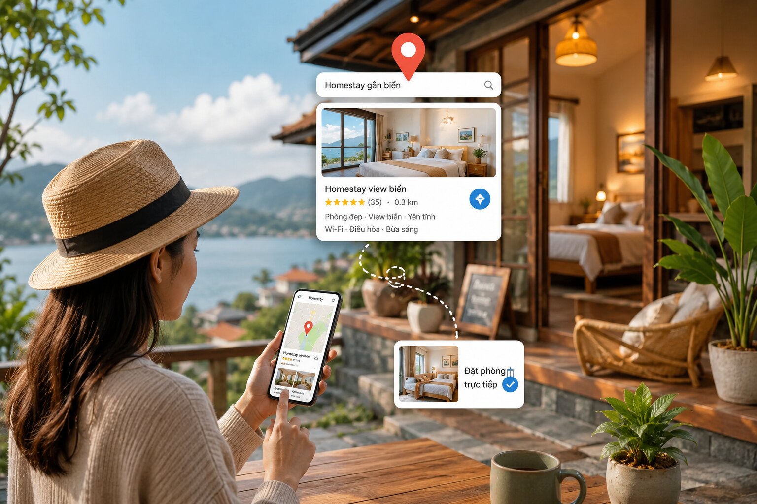 May đồng phục ngành khách sạn - Resort những điều cần lưu ý để đồng bộ hình ảnh và vận hành 1 Google Map giúp homestay tăng khả năng hiển thị, tiếp cận khách và thúc đẩy booking trực tiếp