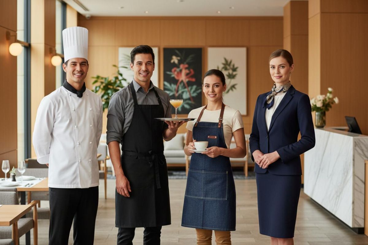 May đồng phục ngành khách sạn - Resort những điều cần lưu ý để đồng bộ hình ảnh và vận hành 3 Chất liệu thoáng, ít nhăn và giữ phom tốt giúp nhân viên thoải mái trong ca làm việc dài