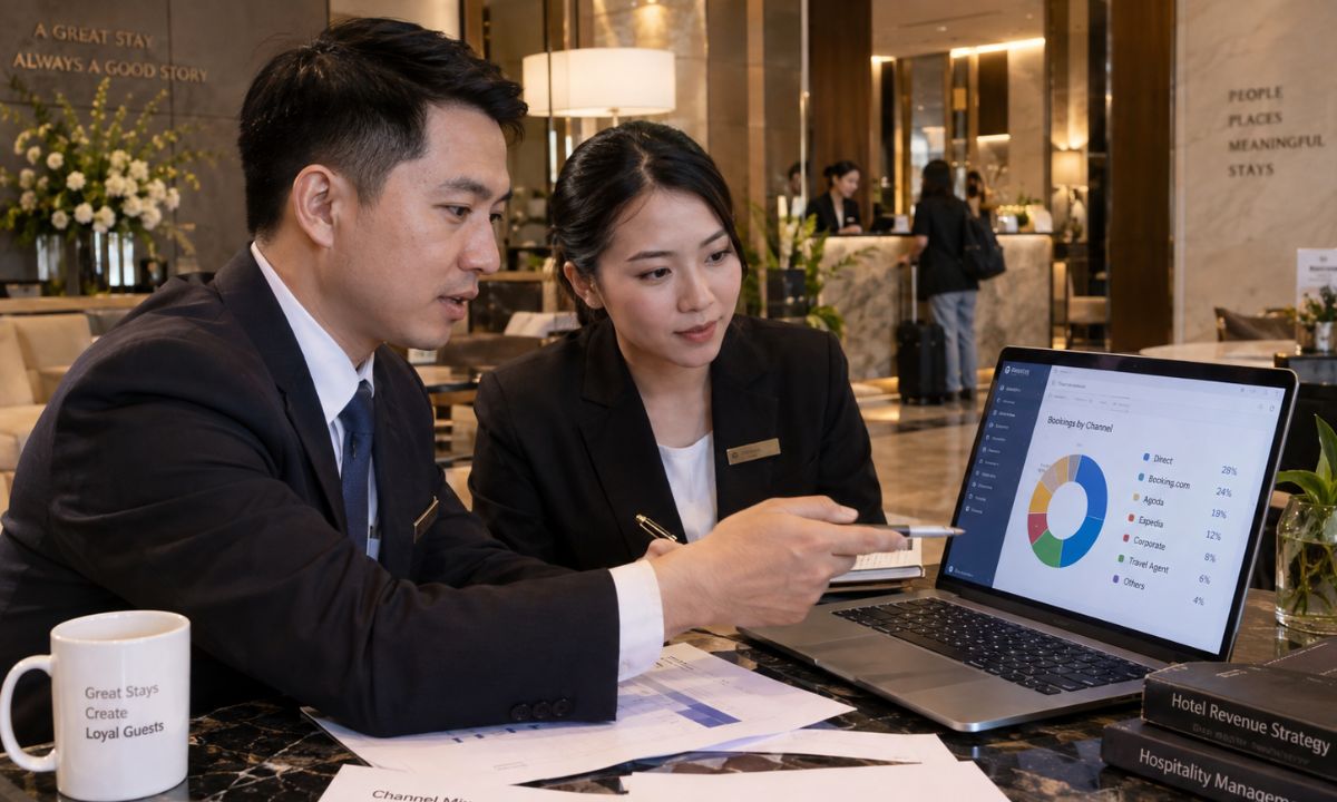 Cơ cấu Doanh thu khách sạn từ OTA bao nhiêu % là hợp lý? 1 OTA hợp lý khi hỗ trợ bán phòng chứ không trở thành nguồn khách duy nhất